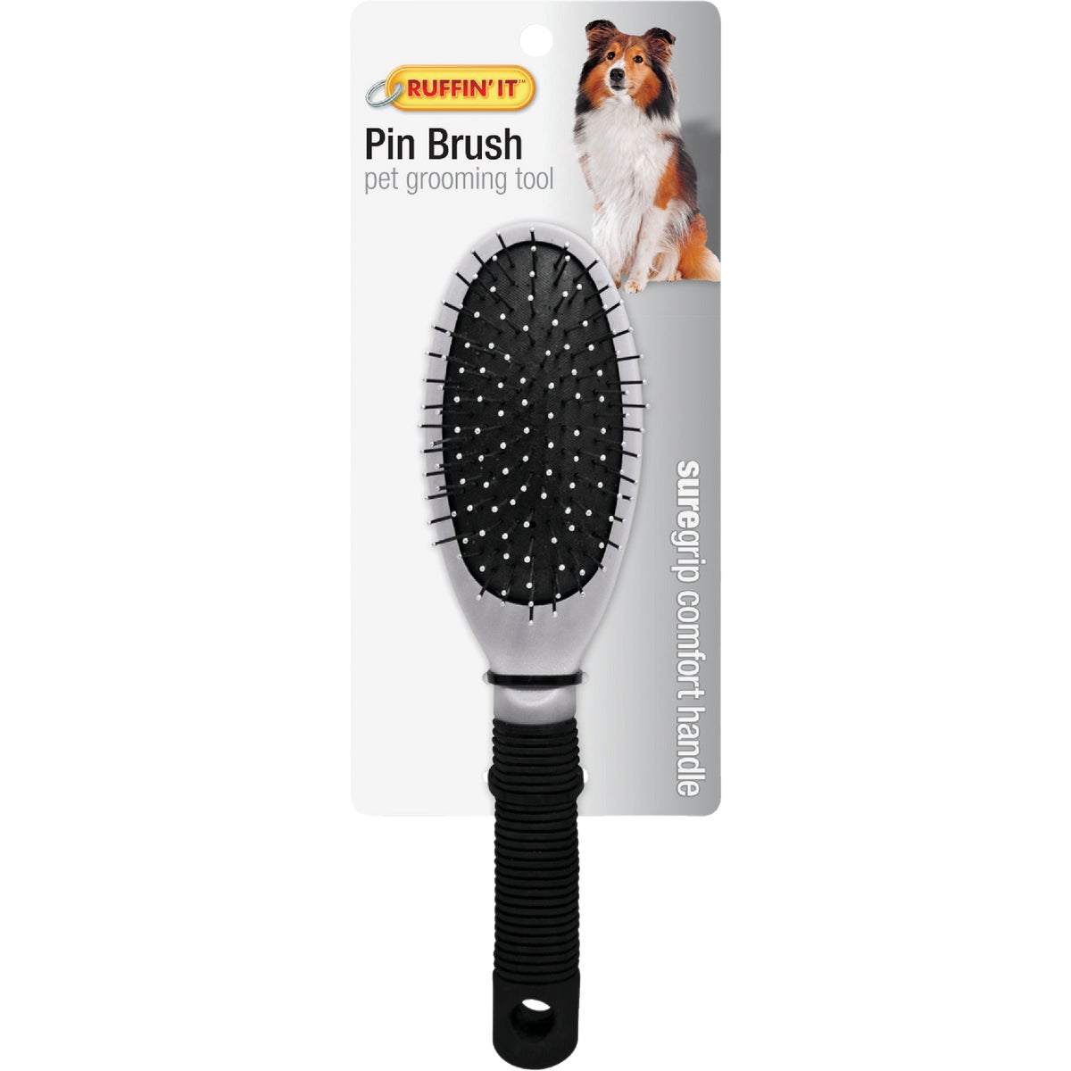 Item 810643, Pin brush pet grooming tool.