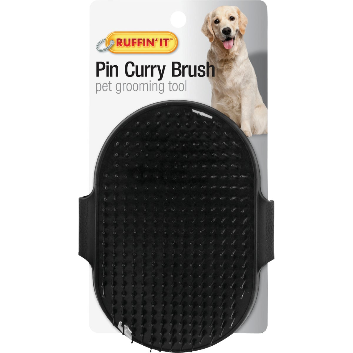 Item 810705, Palm pin curry brush ideal for keeping dogs and cats brushed and groomed.