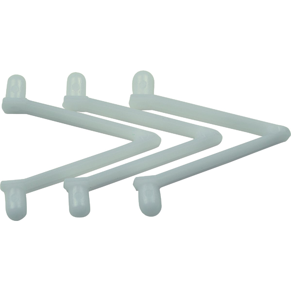 Item 813454, Replacement spring V-clips for pool maintenance equipment handles.