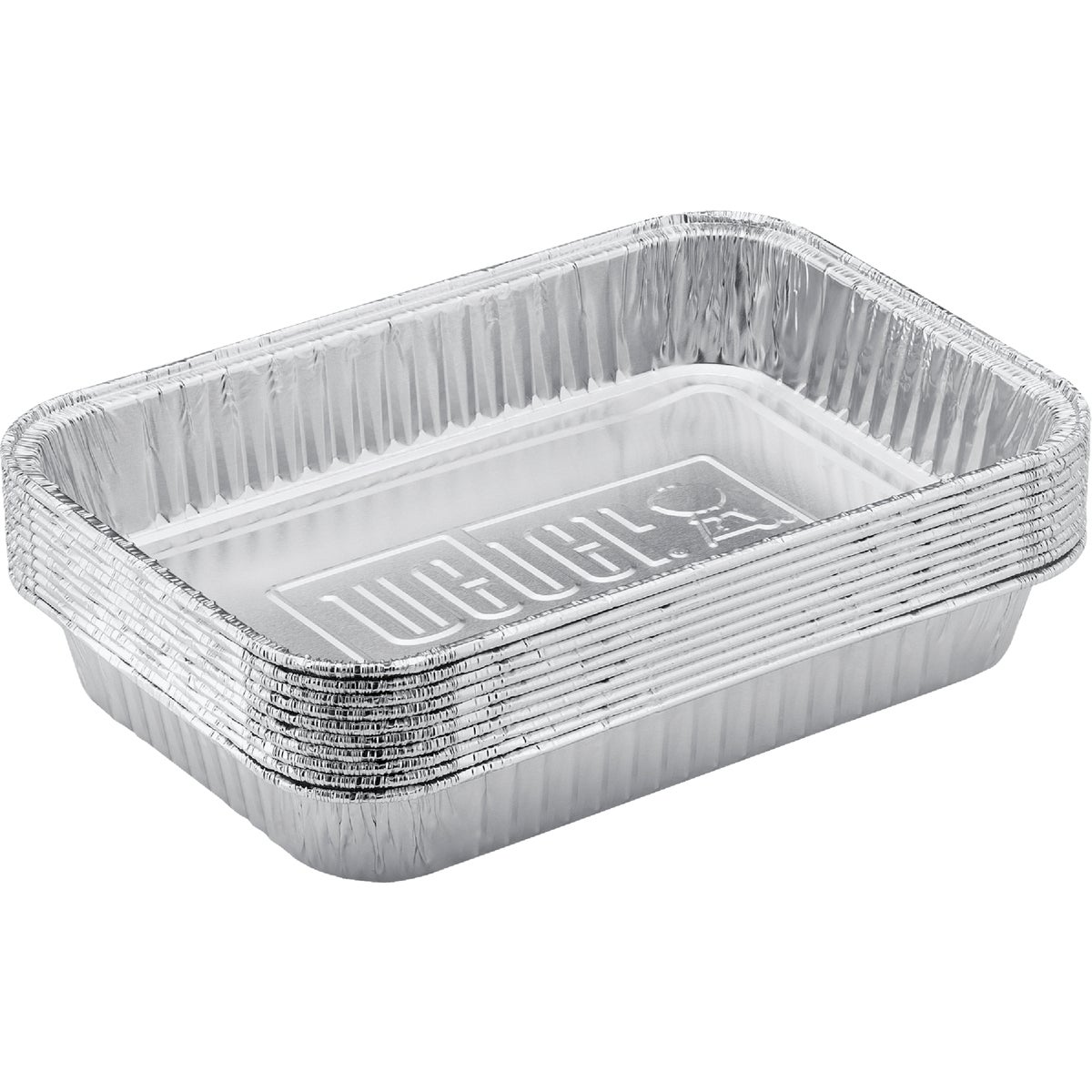 Item 816825, Disposable aluminum pans are designed for indirect cooking.