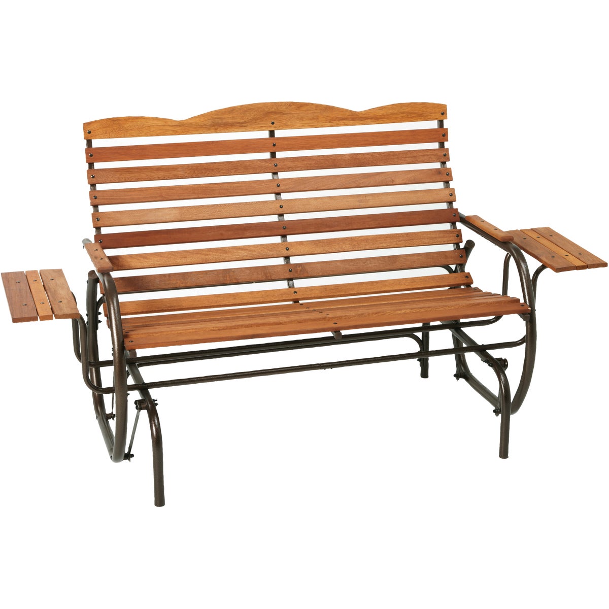 Item 817112, Durable gliding bench which provides comfort and functionality with a 