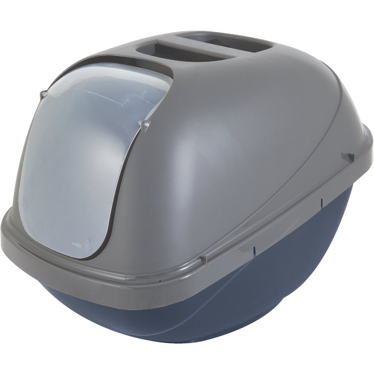 Item 818542, Covered litter pan with removable privacy door.