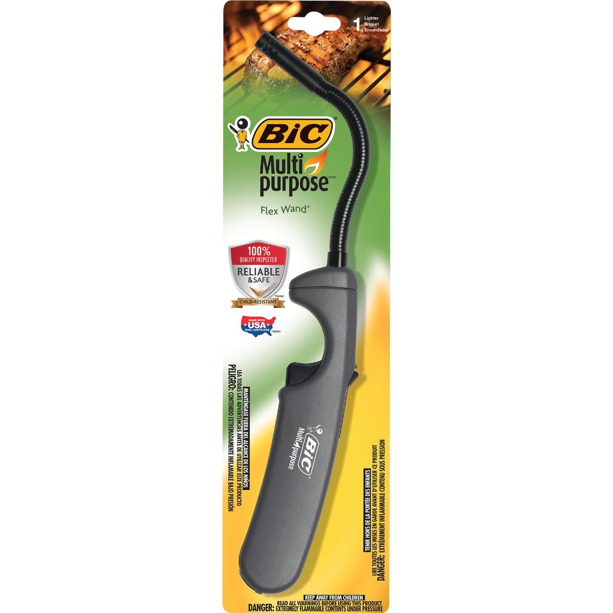 Item 819225, Bic flexible tip utility lighter. Child resistant lighter. Many uses.