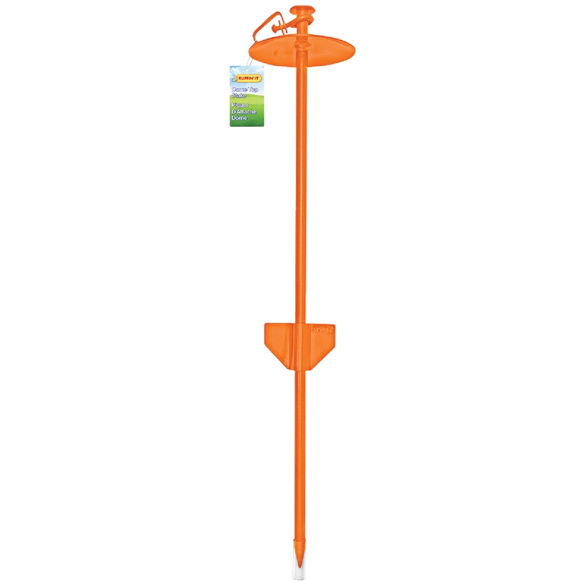 Item 825245, Heavy-duty, dome type, dog tie-out stake. Rust resistant.