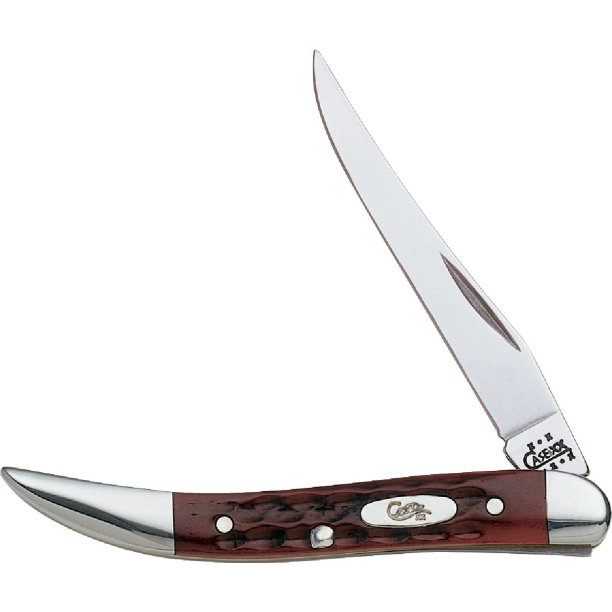 Item 826197, Small Texas Toothpick folding knife featuring a long clip blade with a 