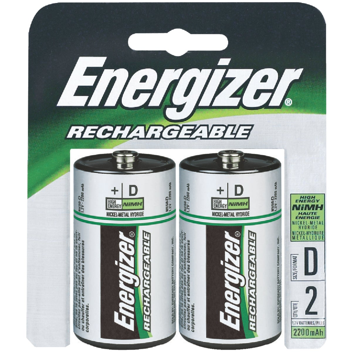 Item 828885, Universal rechargeable D batteries reduce waste and save you money.