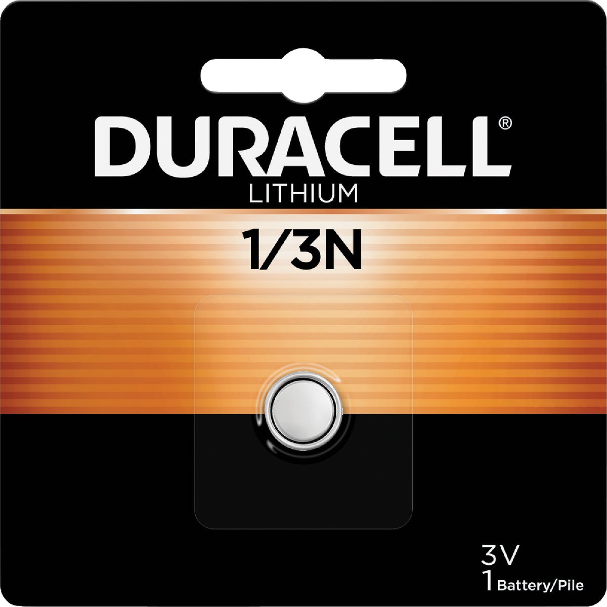 Item 830402, 1/3N lithium battery has Duralock Power Preserve Technology to guarantee 10