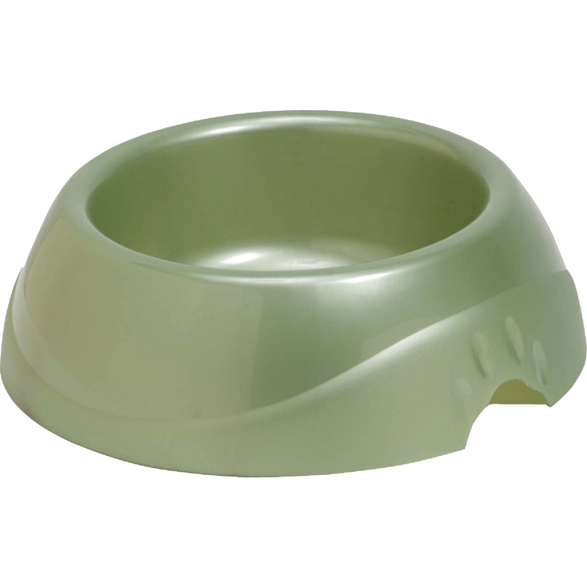 Item 836486, Dishwasher safe pet food bowl featuring a non-tip design.