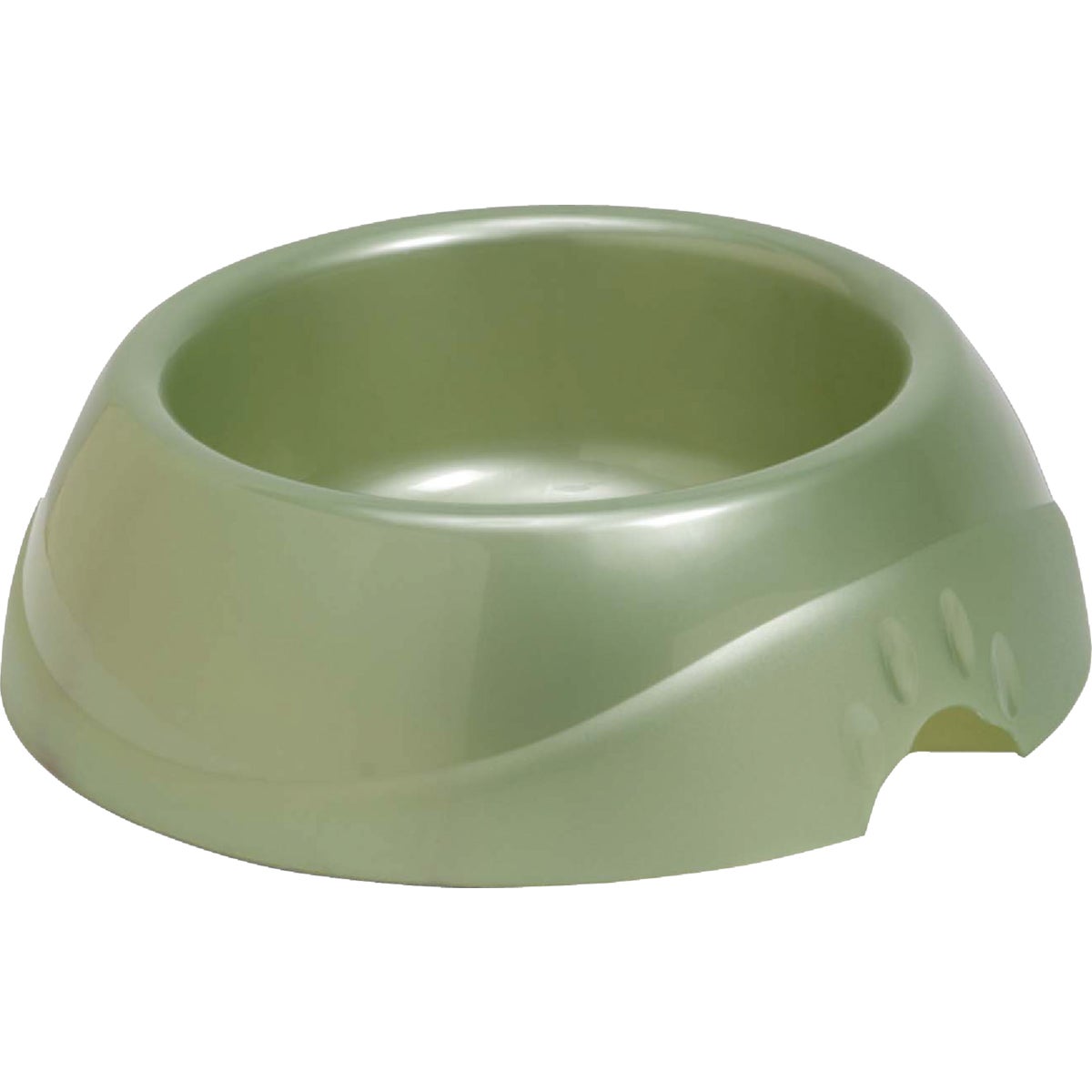 Item 836486, Dishwasher safe pet food bowl featuring a non-tip design.