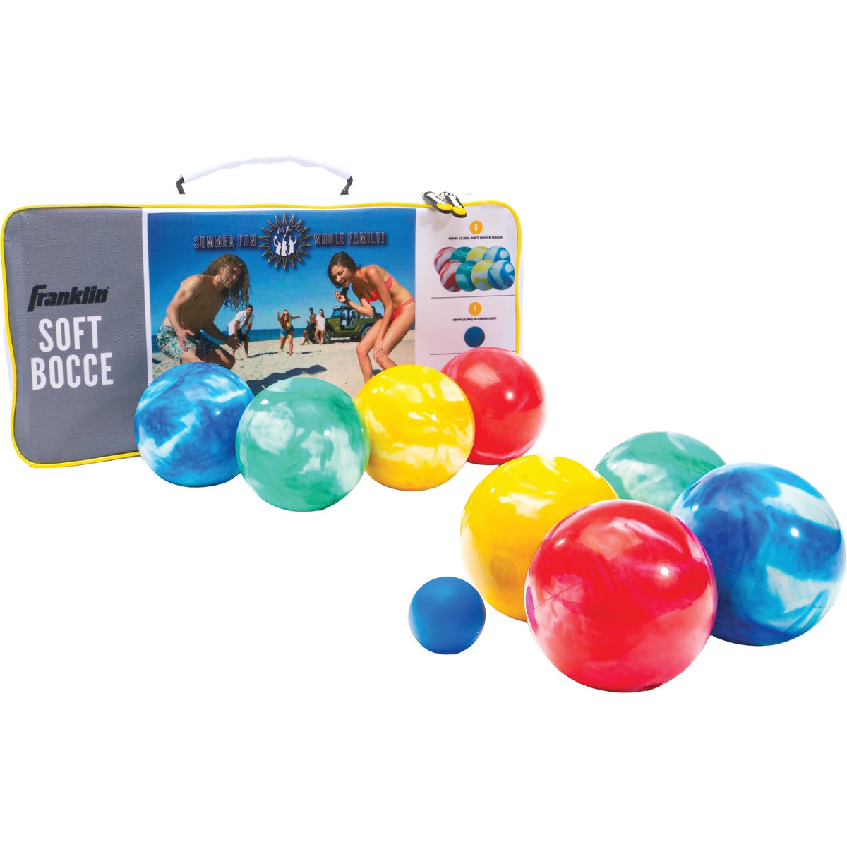 Item 837849, Classic bocce set that includes everything you need to play.