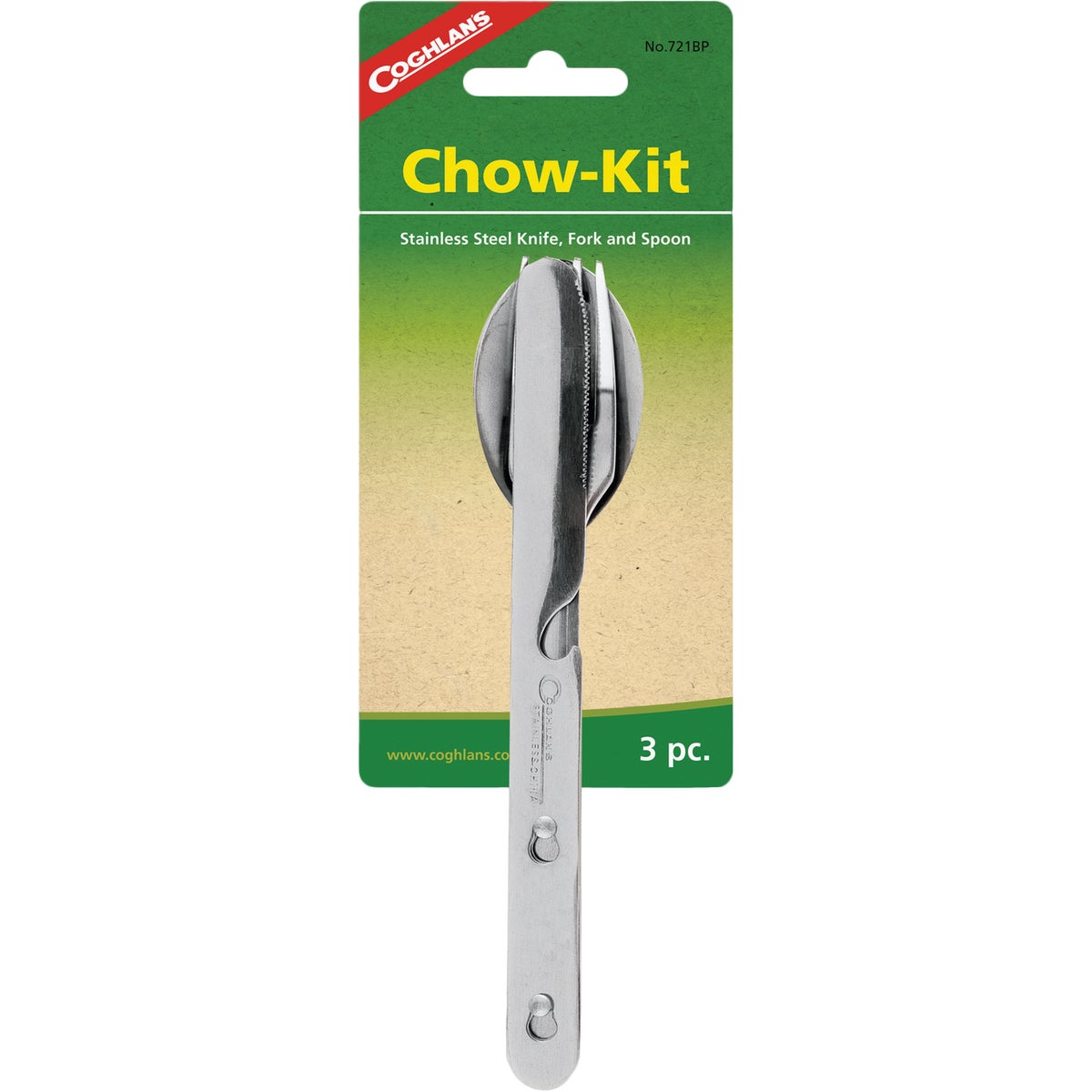 Item 840344, 3-piece stainless utensil kit.