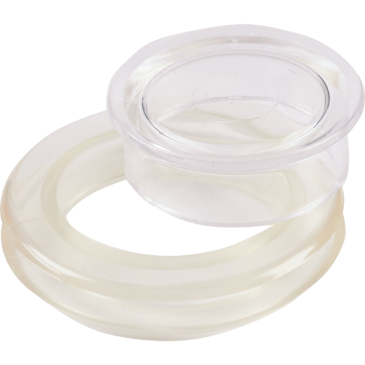 Item 845264, Table umbrella ring hole set includes a vinyl ring that fits in 2" glass 