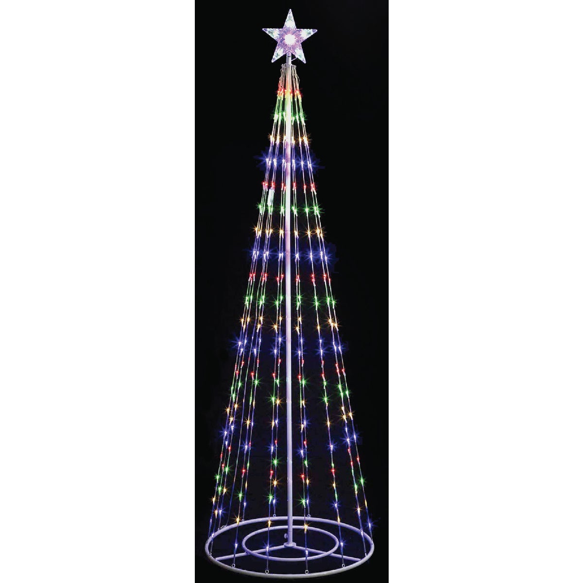 Item 900219, Outdoor LED (light emitting diode) Christmas tree tower.