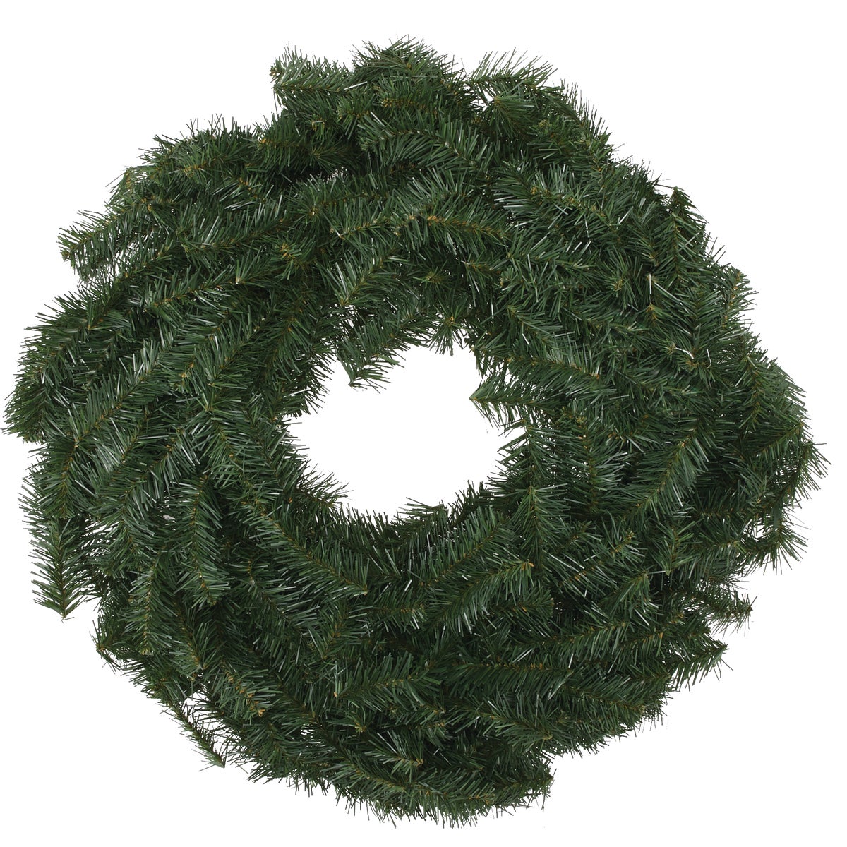 Item 901059, Unlit Canadian pine wreath.