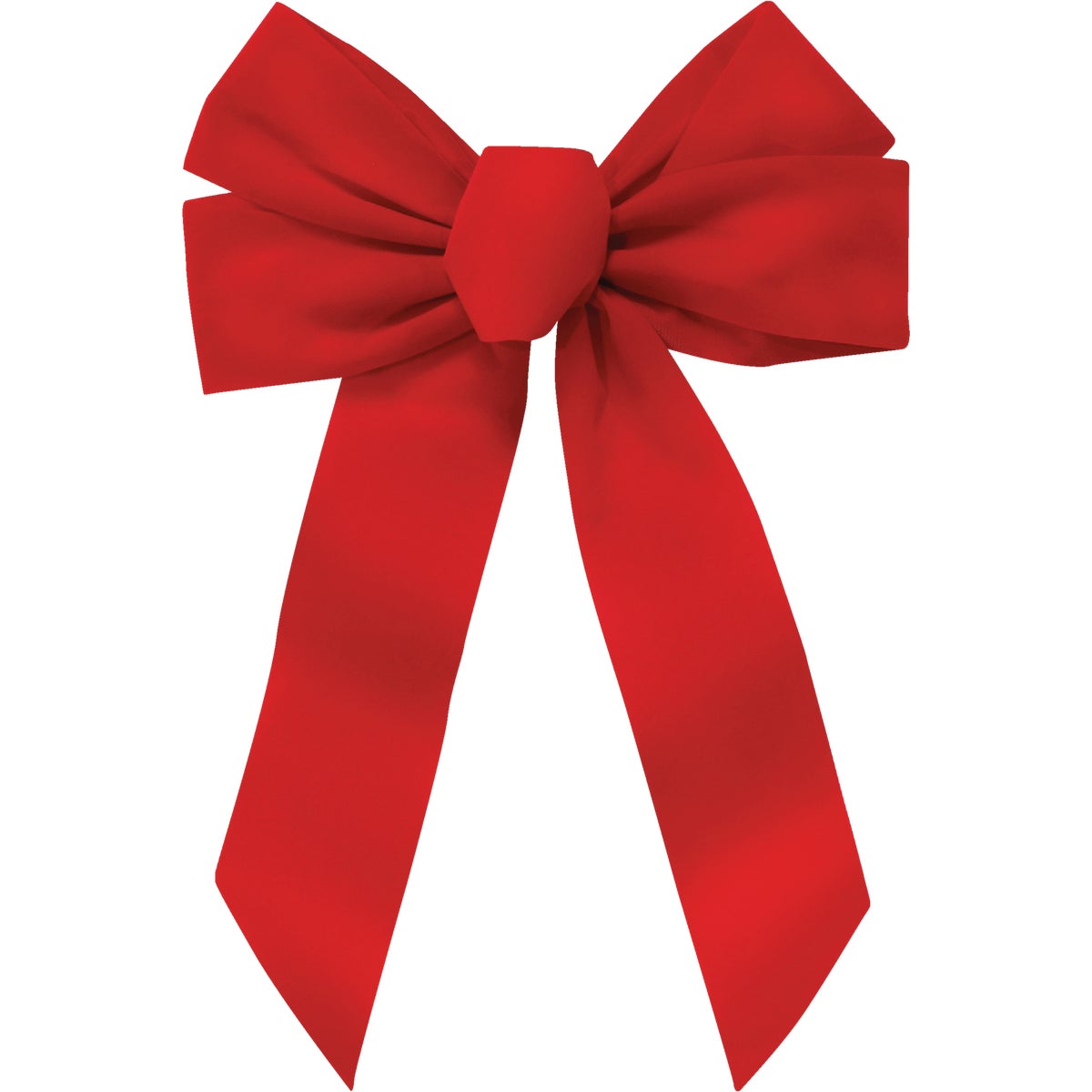 Item 904236, 5-loop deluxe red velvet bow. Ideal for any style of holiday decorating.