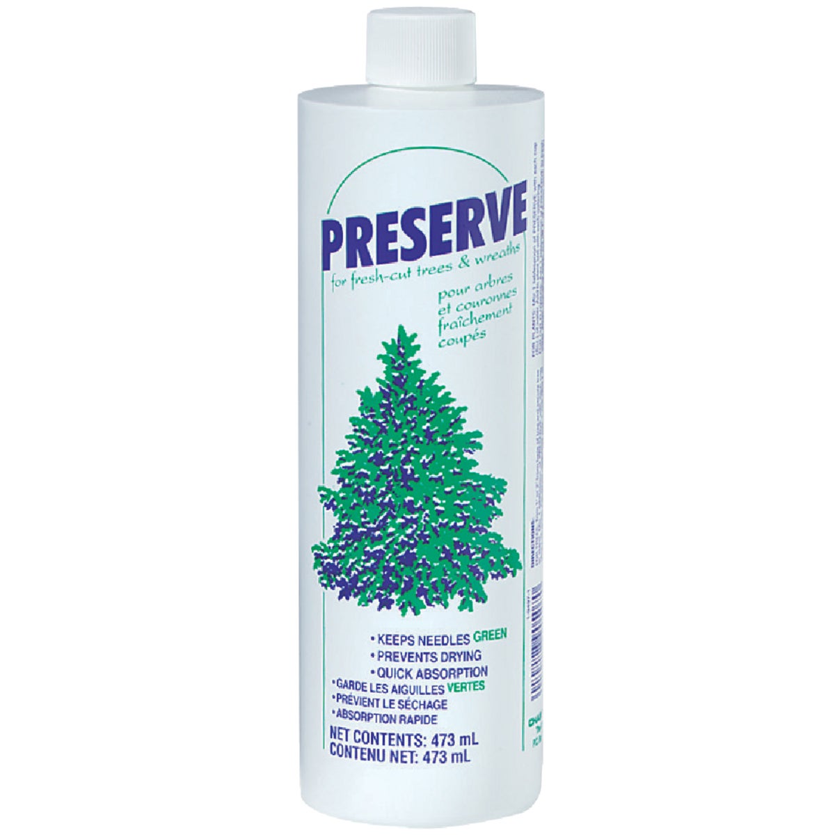 Item 909182, Tree, plant, and flower preserve, 16 oz. bottle. Keeps plants green.