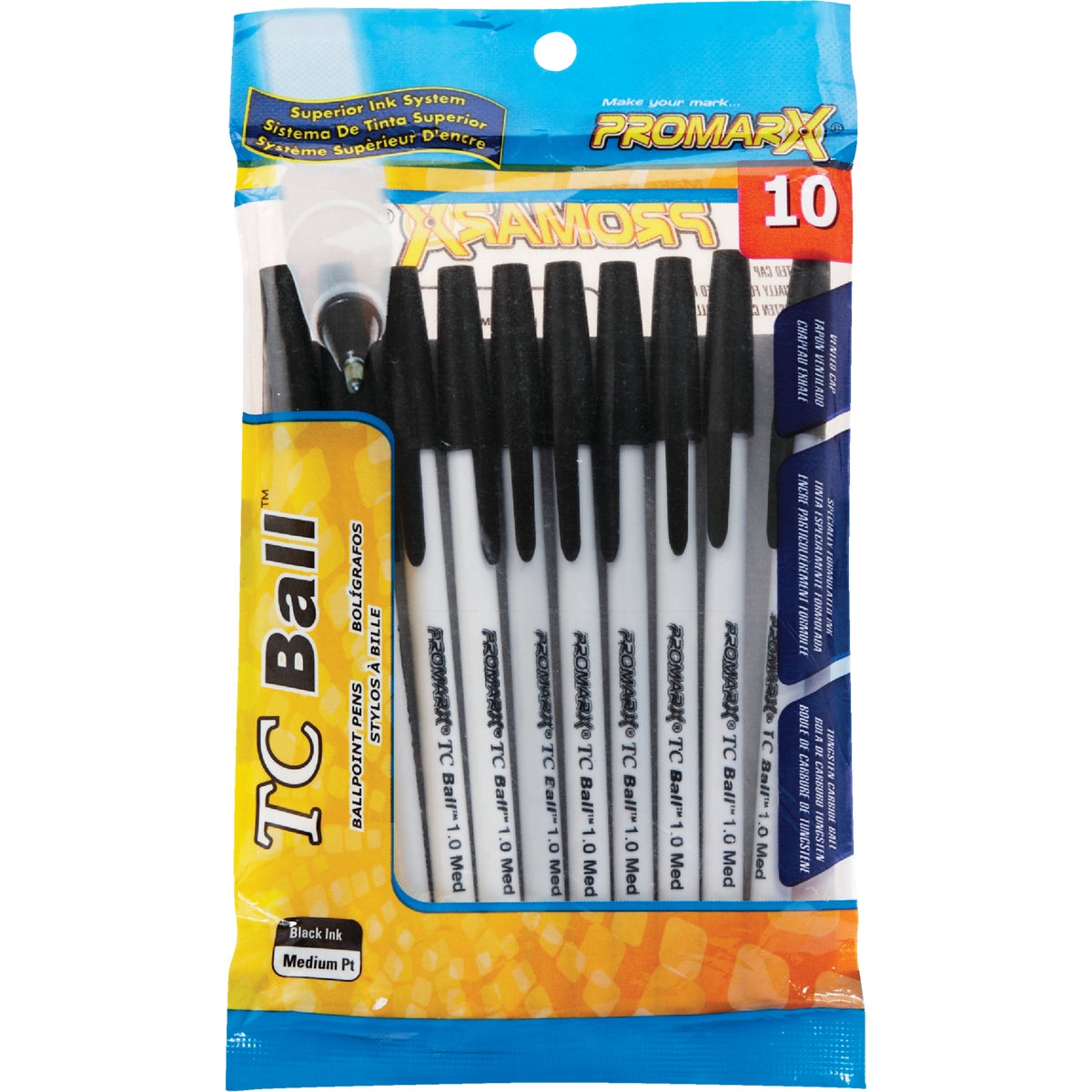 Item 970207, TC ProMarx ballpoint pens feature a superior ink system, stainless steel 