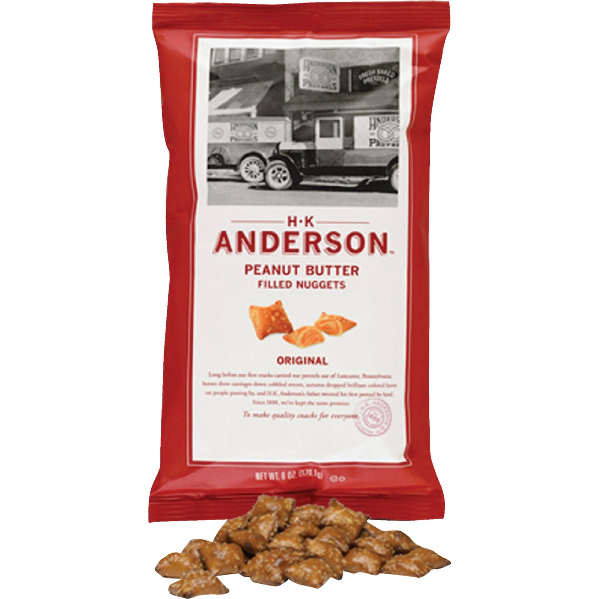 Item 970319, Peanut Butter Filled Pretzel Nuggets combines two classic snacks to create 