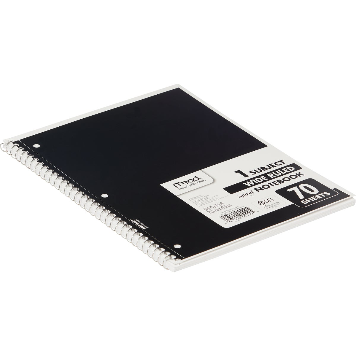 Item 970662, Wide ruled notebook.
