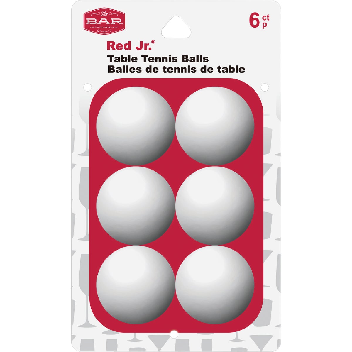Item 970757, Regulation size, recreational quality table tennis balls.