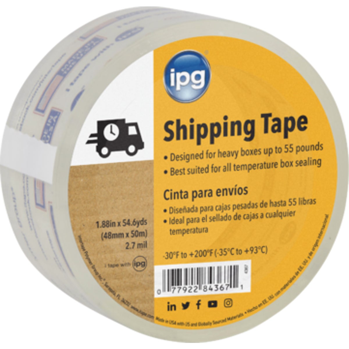Item 971650, Heavy-duty packaging tape.