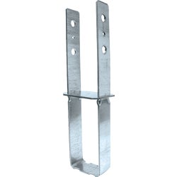 Item 100060, Simpson Strong-Tie column bases, install all models with the bottom of the 