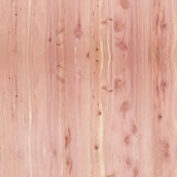 Item 100208, Panel veneer is made from 100% aromatic cedar, specified to be from the 
