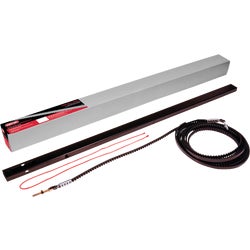 Item 100457, The Genie belt tube rail extension kit accommodates the garage door opener 