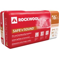 Item 100493, Rockwool Safe'n'Sound insulation for wood studs and joists.