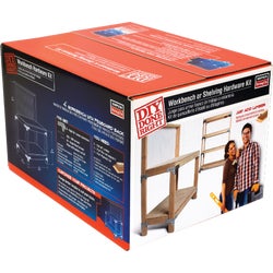 Item 100505, Contains complete hardware, fasteners, and plans to build a workbench or 
