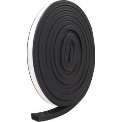 Item 100590, X-Treme rubber weatherstrip tape. Measures 9/16 In. wide x 5/16 In.