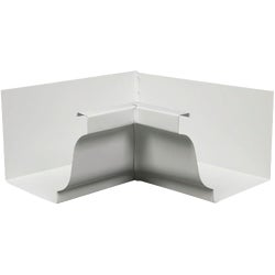 Item 103047, Aluminum inside box miter is designed to work with a K-Style gutter that 