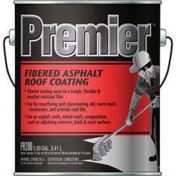 Item 103587, Heavy bodied fibered asphalt coating is reinforced with mineral fillers.