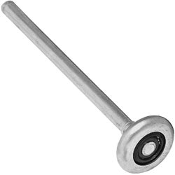 Item 104817, Concave steel roller with steel inner race; 10 steel ball bearings; factory