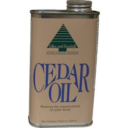 Item 104835, Natural oil made from 100% aromatic eastern red cedar.