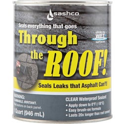 Item 105291, Through the Roof! is the clear, VOC ultra-elastic sealant made to 