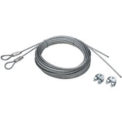 Item 105406, Extension cables are constructed of galvanized carbon steel aircraft cable