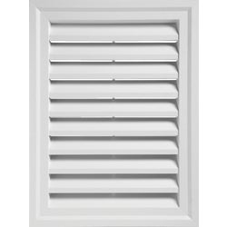Item 108006, The rectangular gable vent is used to vent the attic.