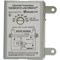 XXFIRESTAT Ventamatic Power Attic Vent Thermostat with Firestat