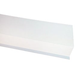 Item 109581, Deck ledger flashing cap fits over ledger board and behind siding to 