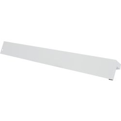 Item 112410, White aluminum siding corner has a pre-bent angle.