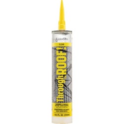 Item 117927, Through the Roof! is the clear, ultra-elastic sealant made to permanently 