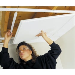 Item 119695, CeilingMAX quickly and easily covers old tile ceilings, floor joists, 