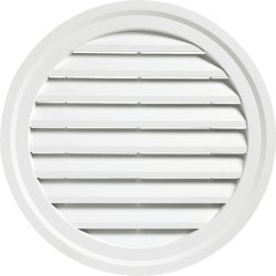 Item 123110, The round gable vent is used to vent the attic.