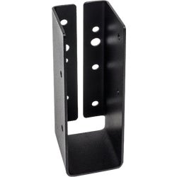 Item 140590, Black powder-coated light concealed flange hanger connects 2x joists to 