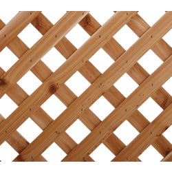 Item 160010, Heavy-duty cedar lattice panel with privacy spacing.