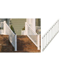 Item 160397, Vinyl stair rail panel with 1-1/4 In. square baluster.