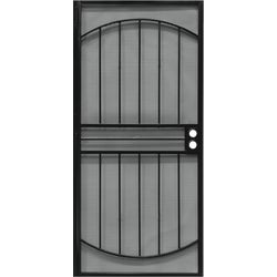 Item 160400, Steel security door powder coated with matching expanded steel mesh for 