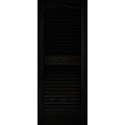 Item 160709, All shutters open louvered cathedral top with center rail and 15" wide.