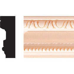 Item 162817, Solid, hardwood molding sanded smooth and ready-to-finish with stain or 